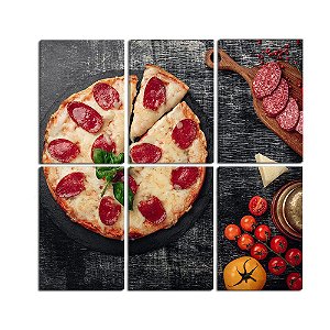 Quadro Pizza Marguerita Italia 60x60