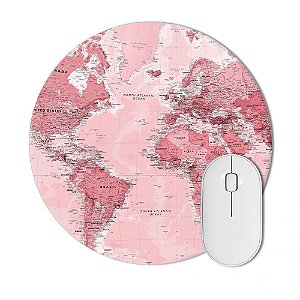 Mousepad Mapa Mundi Redondo