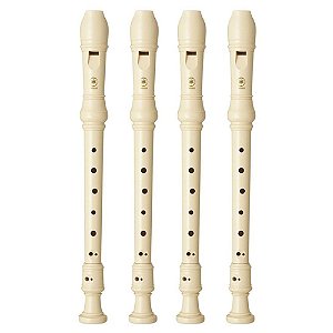 Flauta Yamaha Doce Barroca YRS-24B (4 unidades)