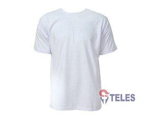 Camiseta Gola Careca Malha PV Branca 1° SALÁRIO