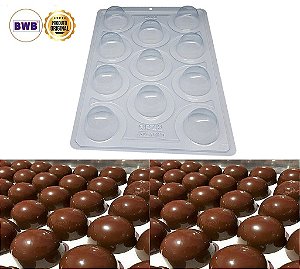 Forma Acetato E Silicone Trufa Chocolate Grande 60g Cod 3502