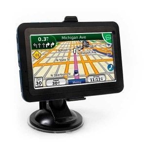 GPS Automotivo + TV Digital Padrão Brasileiro ISDB-T com tela de 4.3 polegadas, Mapas do Brasil e 2GB de Memória Interna