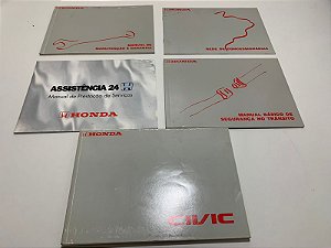 Kit Manual do proprietário Honda Civic lx 2001
