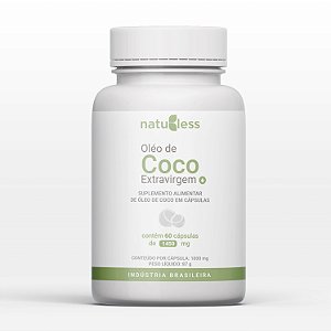 Óleo de Coco 1450mg 60 Cápsulas.