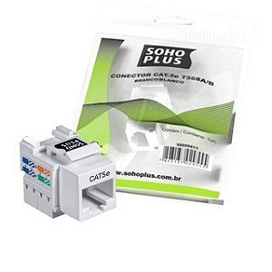 Conector Fêmea Sohoplus Cat.5e T568a/b Keystone Br