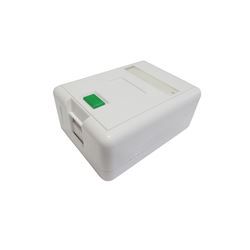 Tomada De Superfície 1 Porta Rj-45 Branco - 5 Pc - Sobrepor