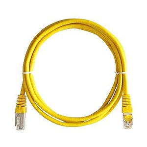 Patch Cord Cftv 1,5 M Cat 5 RJ45 Pvc Amarelo