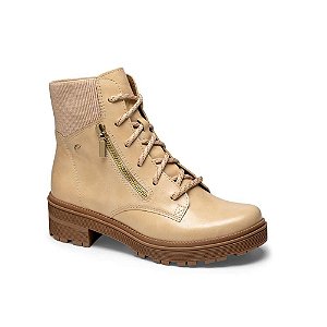 Botinha Coturno Feminino Dakota Com Feixe Lateral Dourado