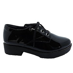Sapato Oxford Quiz Salto Alto Tratorado