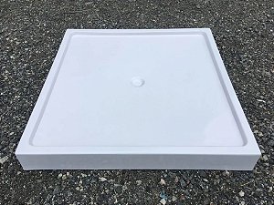 Piso box para banheiro 80 x 80 x 5 com ralo inteligente