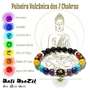 Pulseira de pedras 7 chakras - Bali Brazil