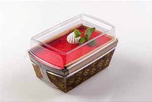10 und Bolo Inglês c/ abas Forneável 100 g. - Decorado Com Tampa 10x6x5cm