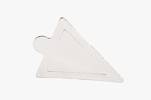 Porta Docinho Triangular - Tam. 11,5x9,5 cm. -  Branco - Pacote c/ 10 unid. - R$ 0,54 un.