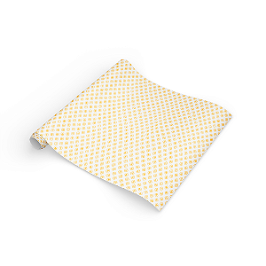Papel Seda 'Branco Fiori' - Elegante e Delicado - 4,5x6,5cm - Pacote com 5 Unidades