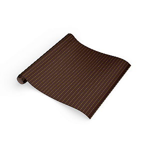 Papel Seda 'Marrom Linha' - Elegante e Delicado - 4,5x6,5cm - Pacote com 5 Unidades