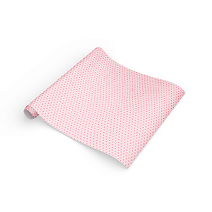 Papel Seda 'Rosa Poá' - Elegante e Delicado - 4,5x6,5cm - Pacote com 5 Unidades
