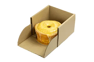 Caixa para Bolo 01 Und 21,5x21,5x12 Com Visor Kraft