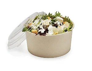 10 unid - Bowls Ecopack - 1300ml 184x66mm c/ Tampa