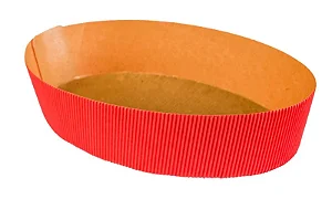 01 und Colomba Oval Forneável 500 g Vermelha - Tam 21,5x5cm