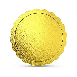 01 und Cake Board Liso - Tam. 210 mm - Dourado