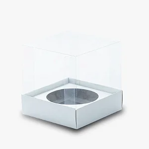 05 und Caixa  Panetone Básica 250g c/ tampa 120x120x135 mm - Dupla Face