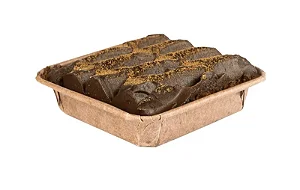10 Pie Quadrada Forneável Brownie Tam. P 6,8x6,8x1,6cm