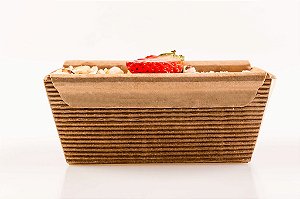 10 Formas Bolo Inglês com Abas Forneável 100 g. - Kraft - Tam. 10x6x5 cm