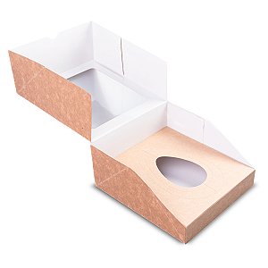 05 und. Caixa Ovo de Colher - 2 em 1 - 350g/ 500g - 203x185x90 mm - Kraft
