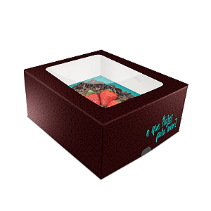 05 und. Caixa Ovo de Colher - 2 Ovos - 250g  - 203x185x90 mm - Verde