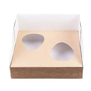 05 und. Caixa Ovo de Colher - 2 Ovos - 250g - 203x185x90 mm - Kraft