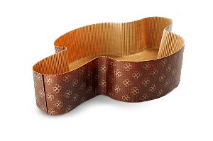 Forma Forneavel Colomba Pomba 750g | Marrom Fiori 30,7x21,5x5,8x30cm - (05 unidade)