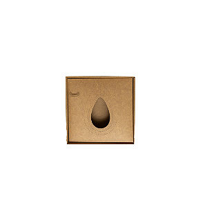 Caixa Ovo de Colher 3 em 1 - 150g/ 250g/ 350g | Kraft 180x180x80mm - (05 Unidades)