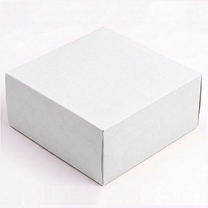 Caixa para Bolo 28x28x12cm Branca Sem Visor - Exposição Perfeita Ana Costa | Kit 5un | Sulformas