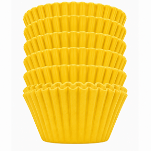 Forminha Forneável Pirotine 100un 2,4x1,6cm N°5 | Amarelo