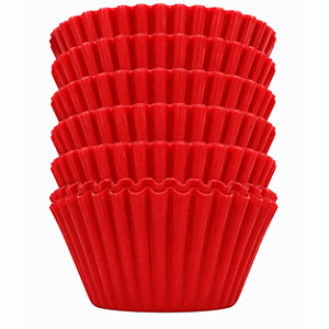 Forminha Forneável Pirotine 50un 4x2,5cm N°2 | Vermelho