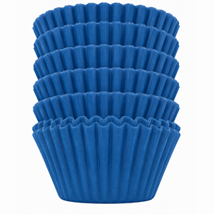 Forminha Forneável Pirotine 50un 4x2,5cm N°2 | Azul