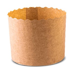 Forma Forneável P/Panetone 100Un 13,4X9,5Cm 500G | Kraft