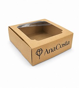 Caixa Fatia Ana costa c/ visor 120x130x40mm Kraft 300un