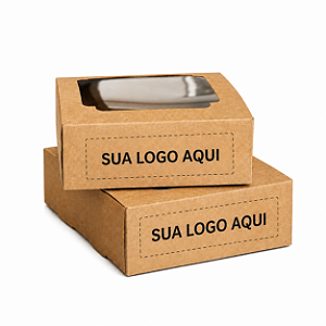 Caixa P/ Fatia de Bolo Ana costa 12x13x4cm Kraft [PERSONALIZADA]