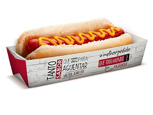 Embalagem Hot Dog - 18,2 x 5,5 x 4 cm
