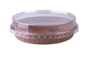 Formas forneáveis para torta Tam. 180x30 – Pie – Com Tampa - 10UN - R$ 3,69 unitário