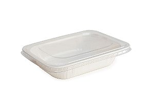 Paper Pan G - 1100 ml. - c/ Tampa - Tam. 18,7x14,5x4,5 - Pacote c/ 10 unid. - R$ 9,69 un.