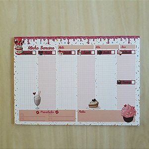 Planner De Mesa Semanal Permanente  A4 52fls (A Escolher)