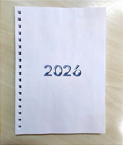 Miolos De Agenda Semanal Em Colunas 2026 - 17x24cm Furados p/wire-ô 2:1 + Pares Paraná