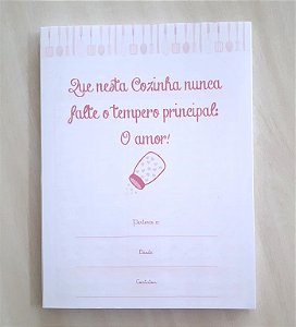 Miolos Caderno de Receita 18x24cm + Pares Paraná