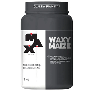 WAXY MAIZE - POTE 1 KG - NATURAL - MAX TITANIUM