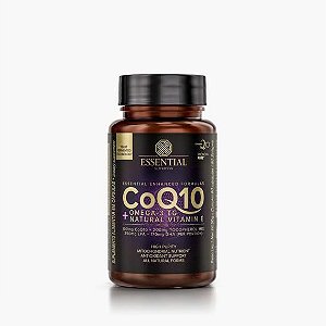 COQ10 - 60 Cápsulas - Coenzima Q10 + Omega-3 TG + Natural Vitamin E - Essential Nutrition