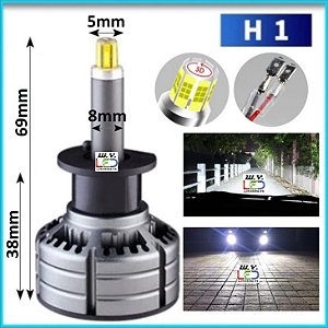 Ultra Led 360º H1 H3 H4 H7 H8 H9 H11 H16 H27 HB3 HB4 P/ Moto Carro Caminhão 12000 Lúmens 6000k Alta Baixa Milha 12v 24v