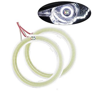 Angel Eyes Led 360º Olho Anjo 60 70 80 90 100 110 120mm Moto Carro Caminhão Diversas Cores Farol Alta Baixa Milha 12v