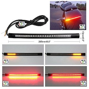 Barra Break Light 48 Led Seta Pisca Lanterna Freio Moto Reboque Carretinha Carro Caminhão 12v